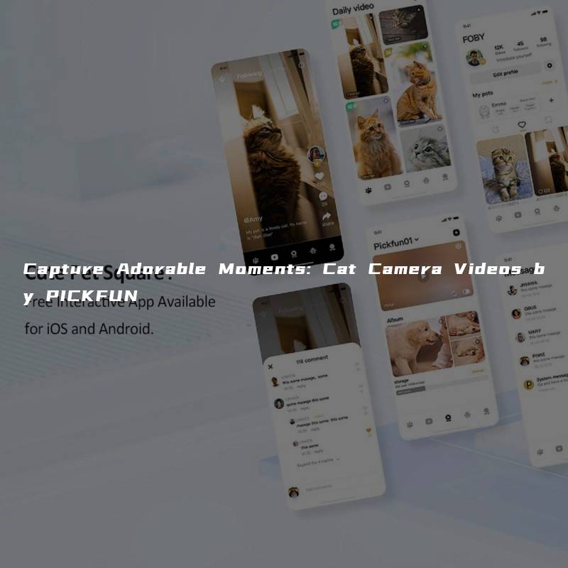 Capture Adorable Moments: Cat Camera Videos by PICKFUN
